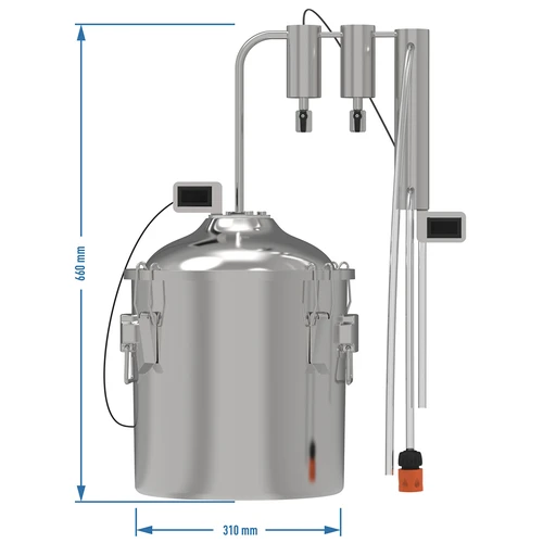 Класически дестилатор Convex 18 L - 2 отстойника - 9