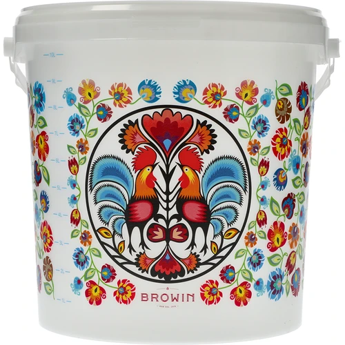 Кофа за храни GWIOZDA - с капак, 10 л - 2