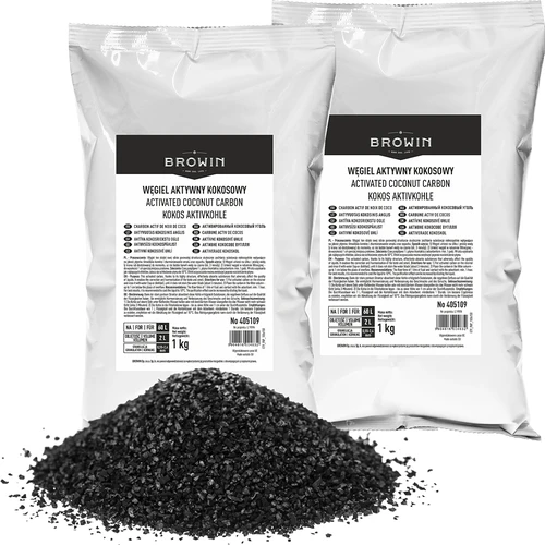 Кокосов активен въглен 1 kg x 2 - комплект