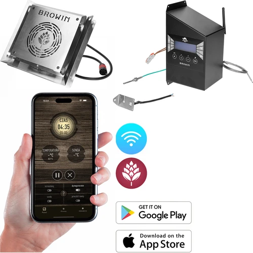 Комплект електрически модули с Wi‑Fi контролер – dragON IQ 1,5 kW, за градински пушилни