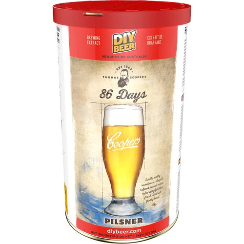 Комплект за приготвяне на бира Coopers 86 days Pilsner - 2