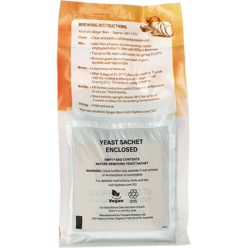Концентрат Coopers за приготвяне на бира Ginger Beer, 0,5 кг - 3