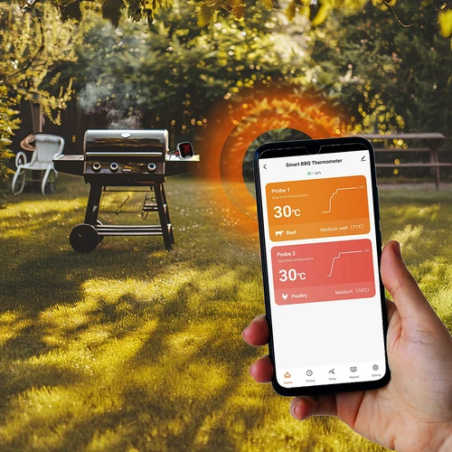 Кухненски термометър с Bluetooth, 2 сонди - 12