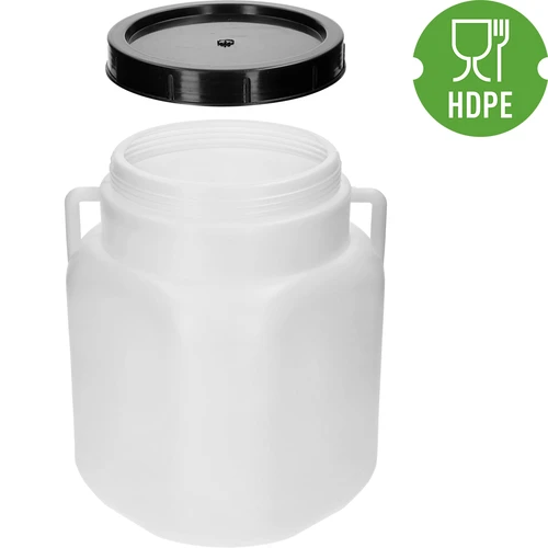 Квадратен бидон 20 L, бял, с дръжки, Sterk - 4