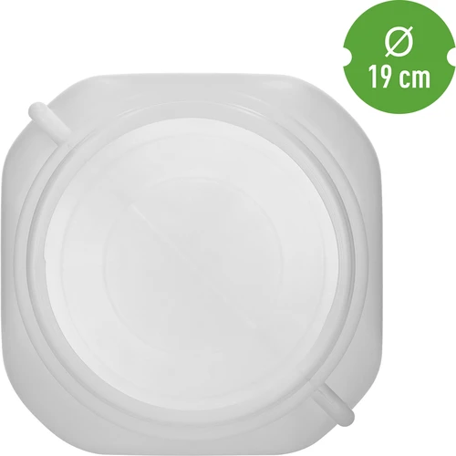 Квадратен бидон 20 L, бял, с дръжки, Sterk - 5