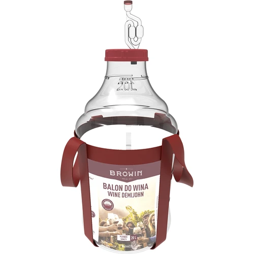 Лека, нечуплива дамаджана за вино с презрамки, 20 L - 3