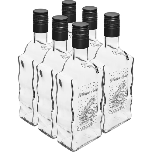 Бутилка Klasztorna 500 ml с винтова капачка, принт „Дядо Коледа“, 1 бр. - 4