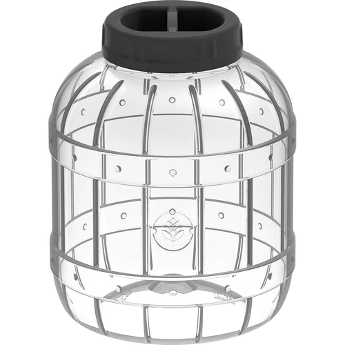 Нечуплив, многофункционален буркан с черна капачка, 5 l