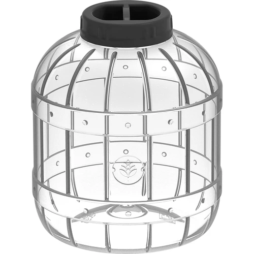 Нечуплив, многофункционален буркан с черна винтова капачка, 8 L
