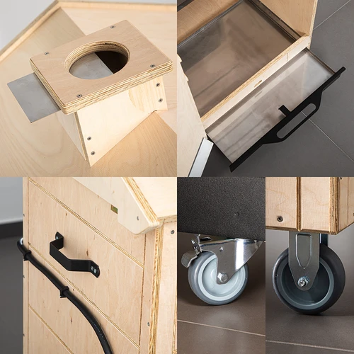 Пушилня dragON PLYWOOD NATURE – безрамкова, модулна, с Wi-Fi контролер, 320 л - 6