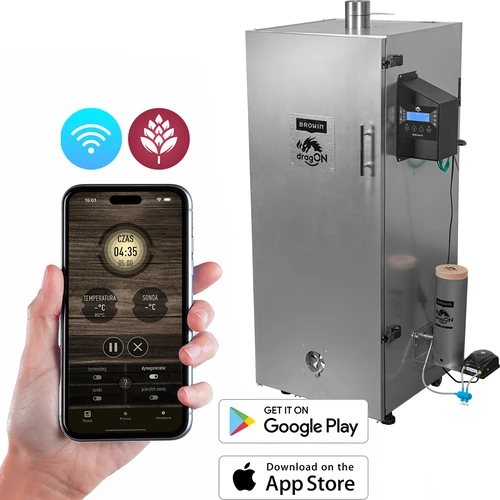 Пушилня dragON стоманена 220 L, IQ – с Wi‑Fi управление