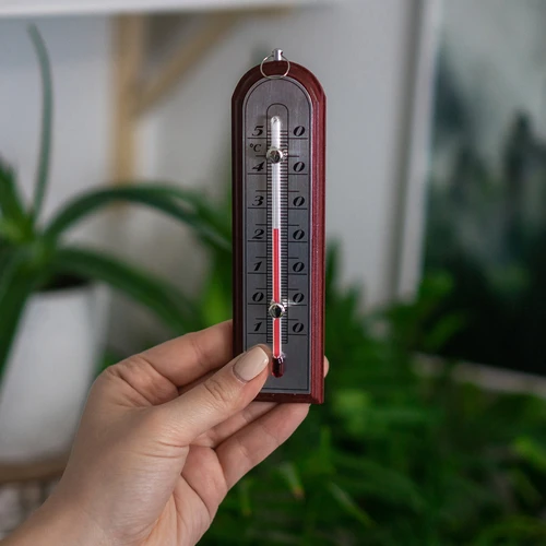 Стаен термометър със сребриста скала (-10°C до +50°C) 16 см микс - 4