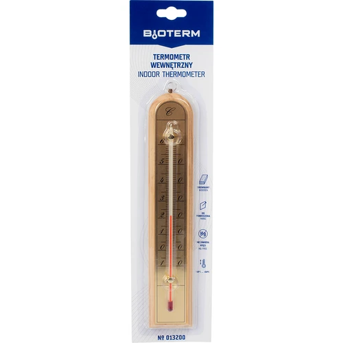 Стаен термометър със златна скала (-10°C до +60°C) 28 см микс - 4