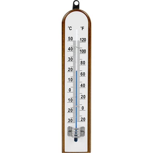 Стайен термометър с бяла скала (-30°C до +50°C) 20 см