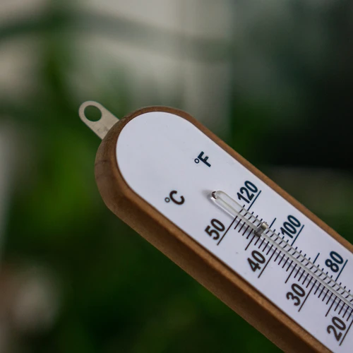 Стайен термометър с бяла скала (-30°C до +50°C) 20 см - 5