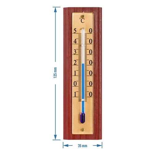 Стайен термометър със златна скала (-10°C до +50°C) 12 см - 4
