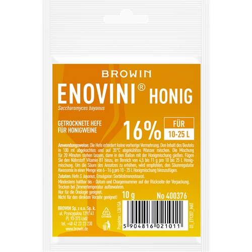 Сухи дрожди за медовина Enovini HONEY 10 g