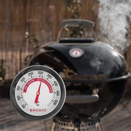 Термометър за грил и BBQ, от 50 до +500°C, биметален, 5,3 cm - 6