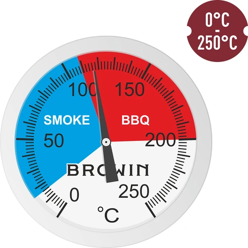 Термометър за пушилня и BBQ (от 0°C до +250°C) 5,2 см - 4