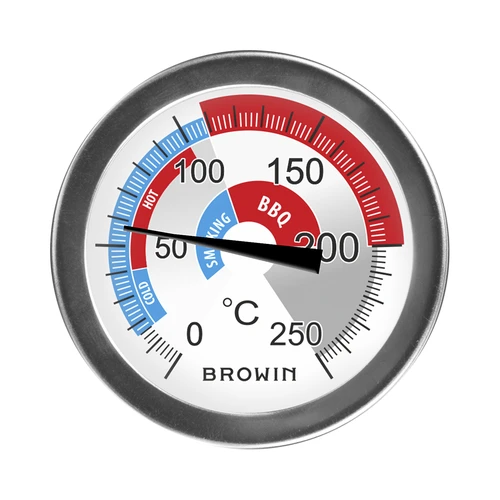 Термометър за пушилня и BBQ (от 0°C до +250°C) 5,7 см - 2