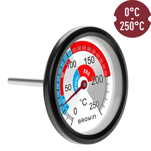Термометър за пушилня и BBQ (от 0°C до +250°C) 5,7 см - 3