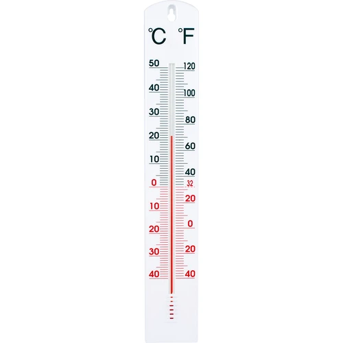 Универсален бял термометър (-40°C до +50°C) 40 см