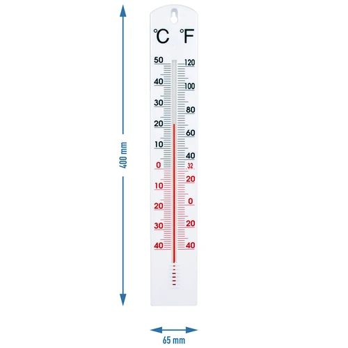 Универсален бял термометър (-40°C до +50°C) 40 см - 2
