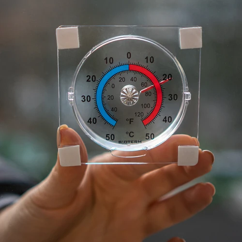 Универсален прозрачен самозалепващ термометър (-50°C до +50°C) - 4