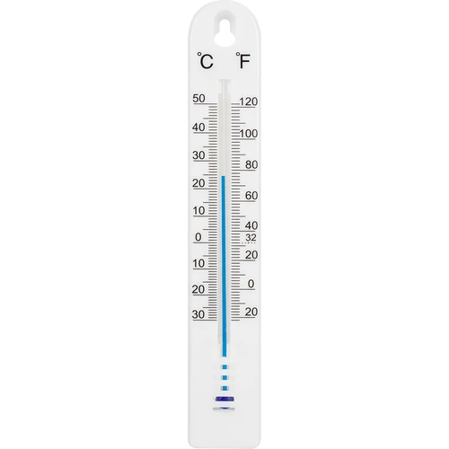 Универсален термометър (-30 до +50°C), 17 см, бял