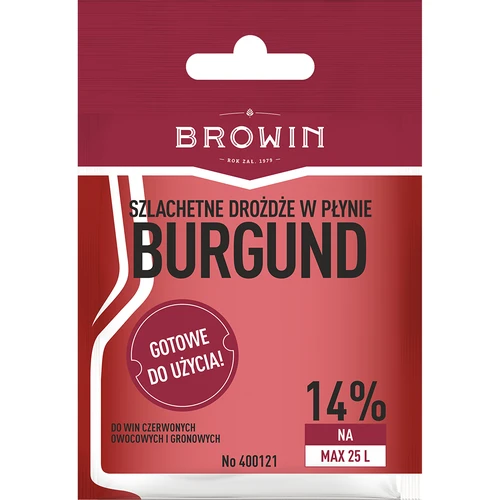 Винени дрожди Burgund без размножаване, 20 мл