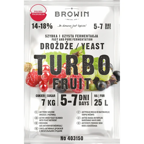 Винени дрожди Turbo Fruit 5-7 дни