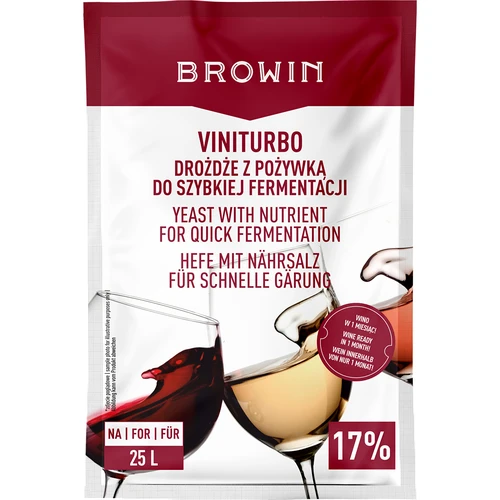 ViniTurbo - дрожди за бърза ферментация, 20 г