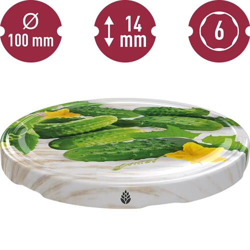 Винтова капачка fi100 краставици микс - 10 бр. - 7