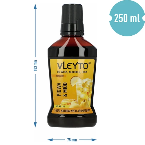 VLEYTO Дюля & Мед – вкусова есенция с натурални аромати, 250 мл - 5