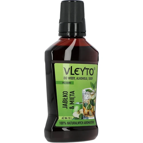 VLEYTO Мента & Ябълка – вкусова есенция с натурални аромати, 250 мл - 3