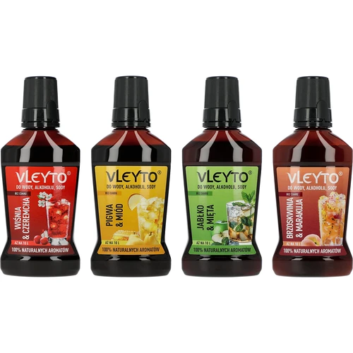 VLEYTO Мента & Ябълка – вкусова есенция с натурални аромати, 250 мл - 10
