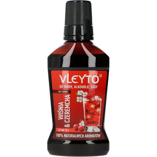 VLEYTO Вишна & Черемуха – вкусова есенция с натурални аромати, 250 мл
