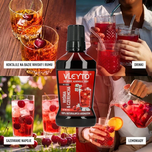 VLEYTO Вишна & Черемуха – вкусова есенция с натурални аромати, 250 мл - 7