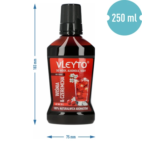 VLEYTO Вишна & Черемуха – вкусова есенция с натурални аромати, 250 мл - 5