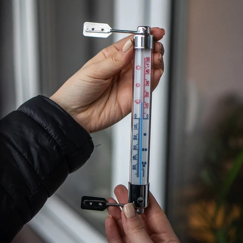 Външен термометър с метална рамка (-50°C до +50°C) 20 cm - 3