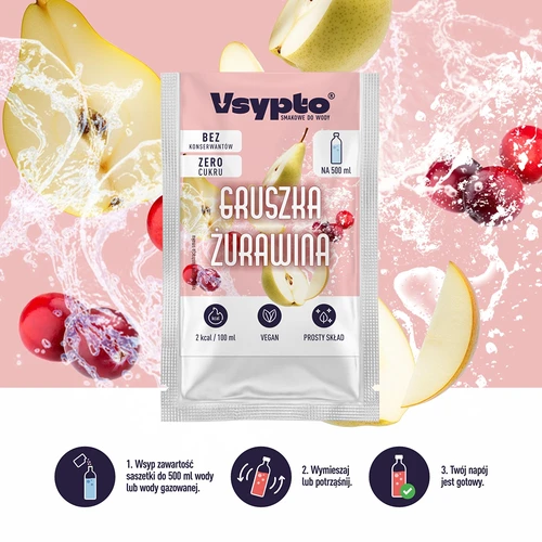 VSYPTO с вкус Круша и червена боровинка, 3 г - 6