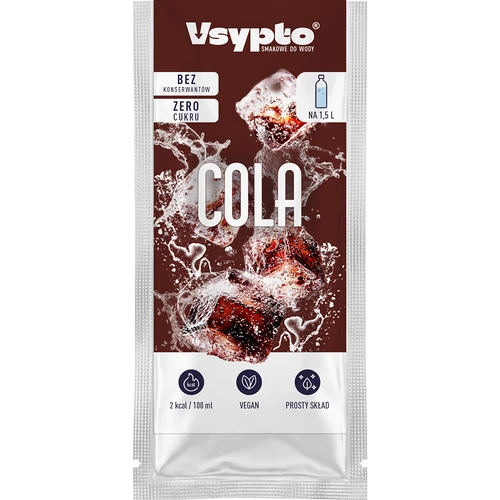 VSYPTO с вкус на кола - ароматизиран прах за вода, 9 g - 2