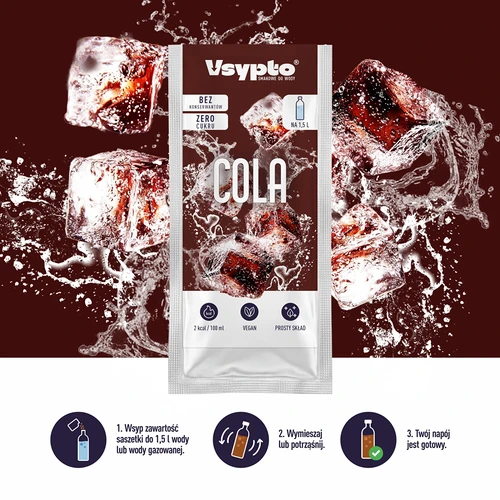 VSYPTO с вкус на кола - ароматизиран прах за вода, 9 g - 6