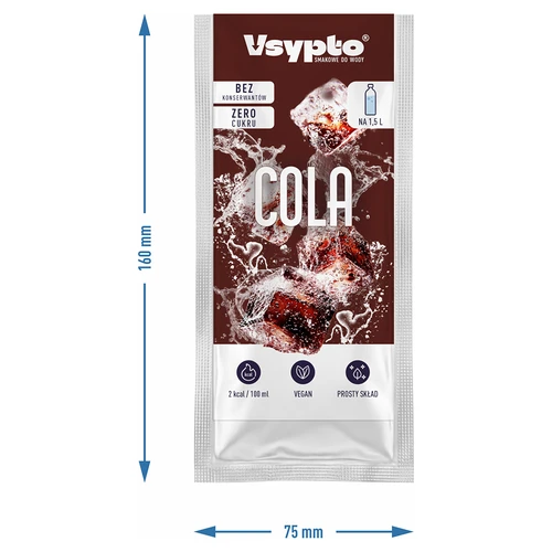 VSYPTO с вкус на кола - ароматизиран прах за вода, 9 g - 4