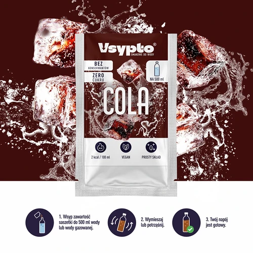 VSYPTO с вкус на кола – ароматизиращ прах за вода, 3 g - 6