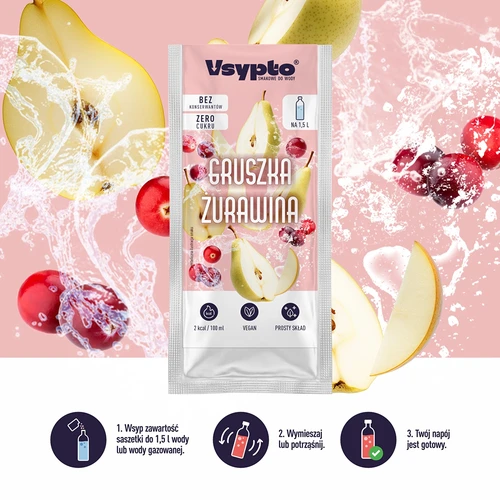 VSYPTO с вкус на круша и червена боровинка, 9 g - 6