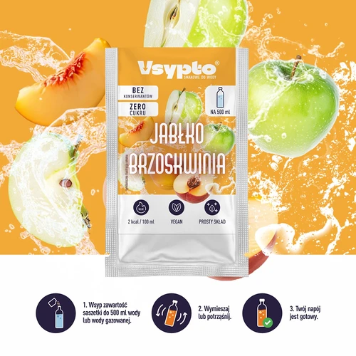 VSYPTO с вкус Ябълка и Праскова, 3 g - 6