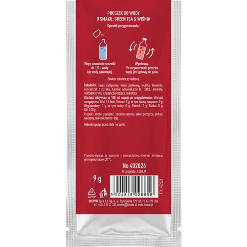 VSYPTO със вкус Зелен чай Вишна, 9 g - 3