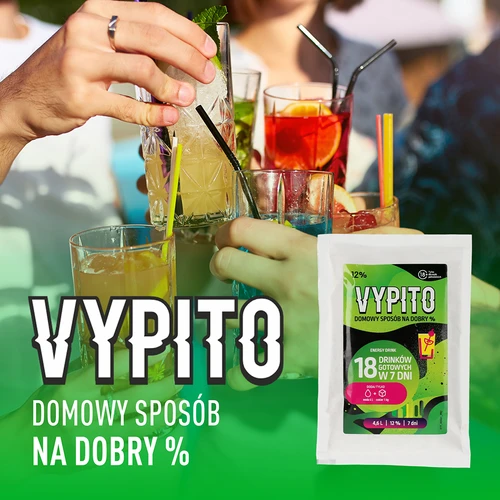 VYPITO 12%, саше за 18 коктейла - Енергийна напитка, 126 г - 6