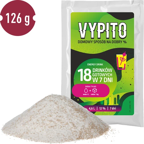VYPITO 12%, саше за 18 коктейла - Енергийна напитка, 126 г - 3